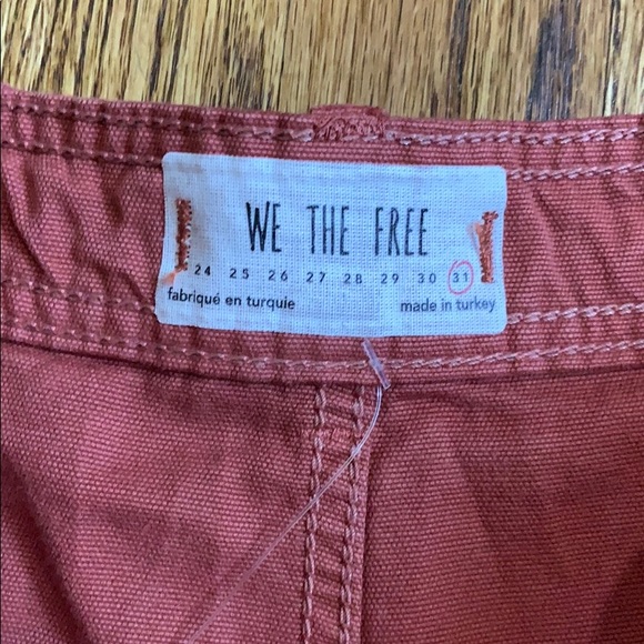 Free People- high rise wide leg cropped- NWT! - Picture 3 of 4